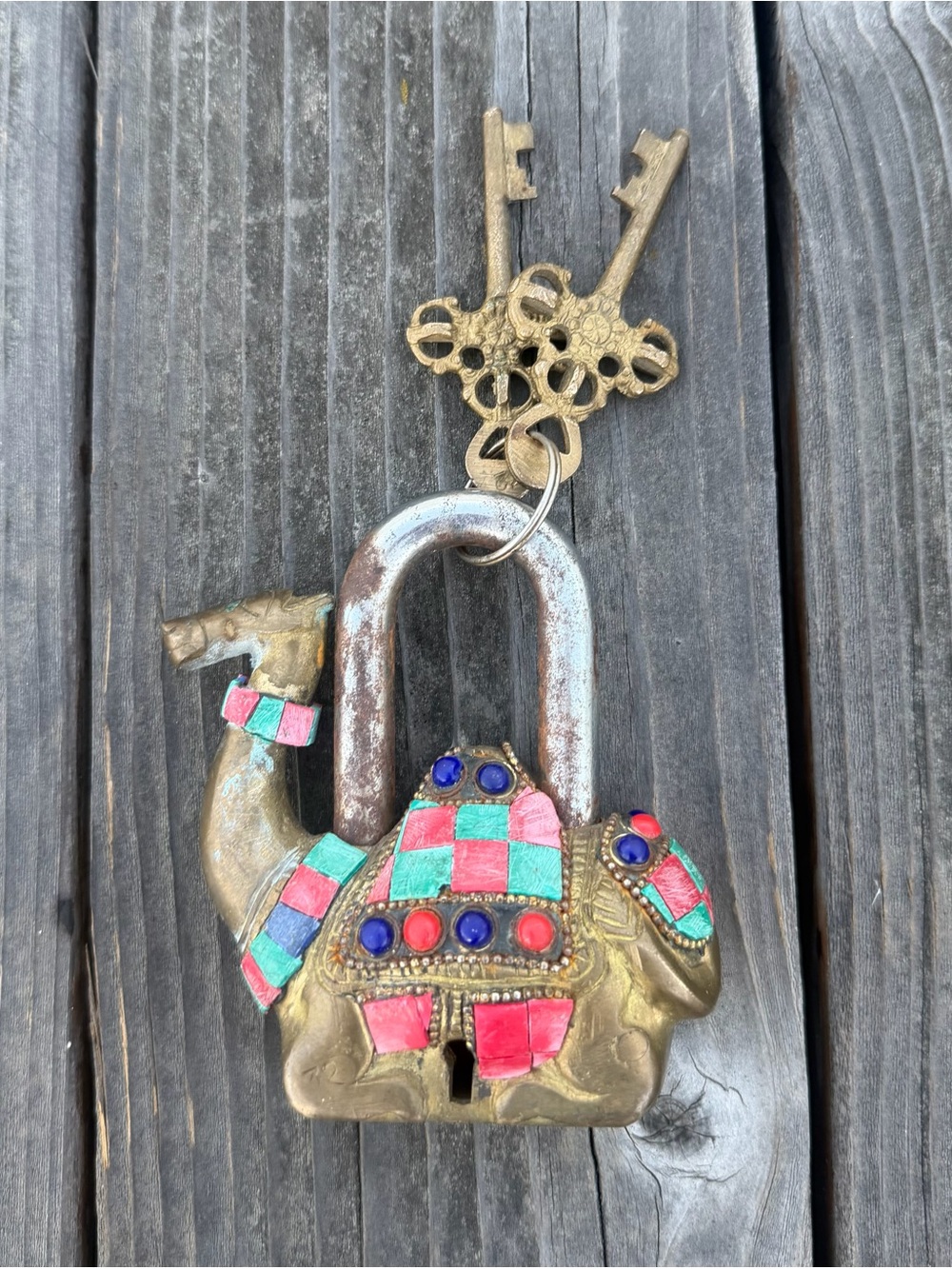 Vintage Indian Camel Lock (works)